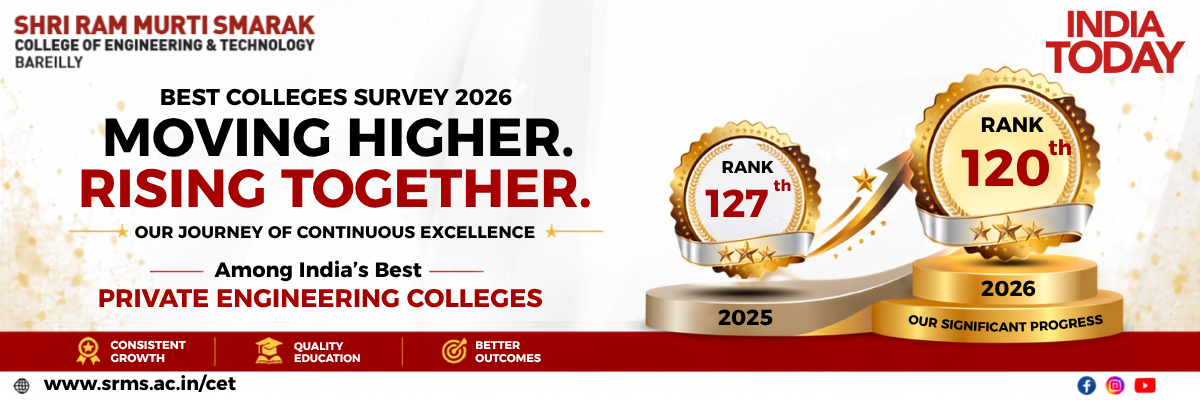 SRMS CET - India Today Best Colleges Survey 2026 - Rank 120